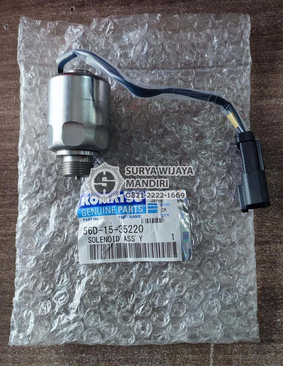 KOMATSU SOLENOID ASSY 56D1535220 SURYA WIJAYA MANDIRI